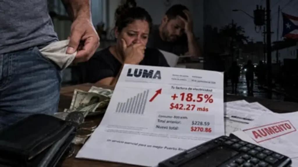 Crisis eléctrica en Puerto Rico: LUMA Energy aumenta tarifas mientras miles permanecen sin luz