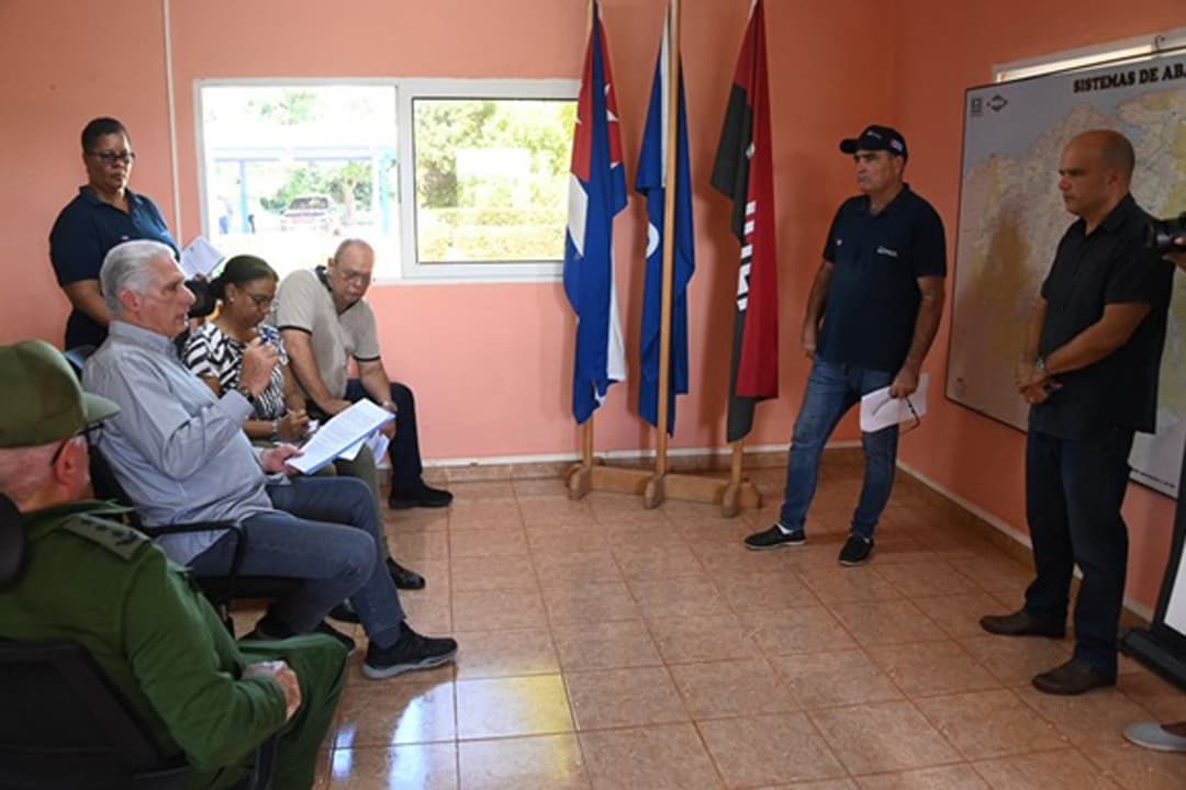 Díaz-Canel evalúa estrategia de agua en La Habana mientras persiste la crisis de abastecimiento