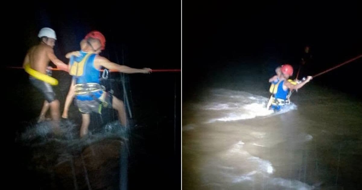 Bomberos de Moa rescatan a 11 atrapados por desbordamiento del río Cayo Guan