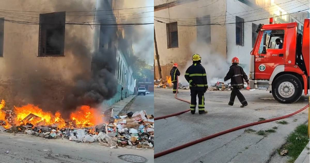 Incendio en Centro Habana revela el colapso sanitario en la capital