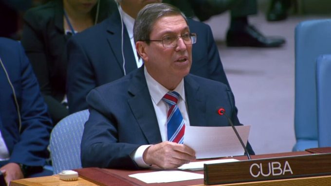 Bruno Rodríguez busca apoyo internacional en la ONU tras acusaciones a EE.UU