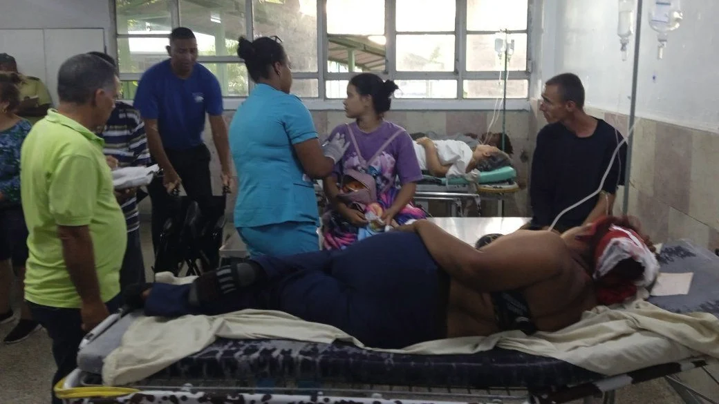 Lesionados en el accidente hospitalizados en Cienfuegos.