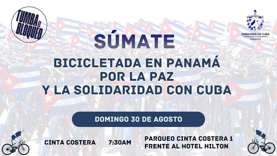 Panamá alberga bicicletada del régimen cubano: propaganda contra el embargo de EE.UU