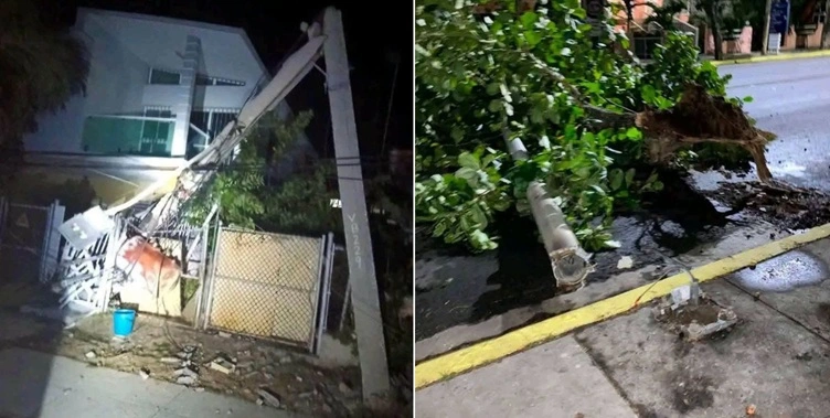 Tornado arrasa Varadero: techos volados y calles bloqueadas
