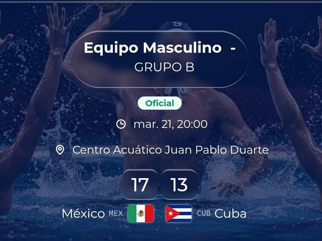 Cuba inicia con victoria en polo acuático masculino en JCC 2026