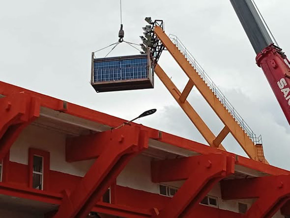 Estadio Sandino en Santa Clara: pionero en energía solar en Cuba