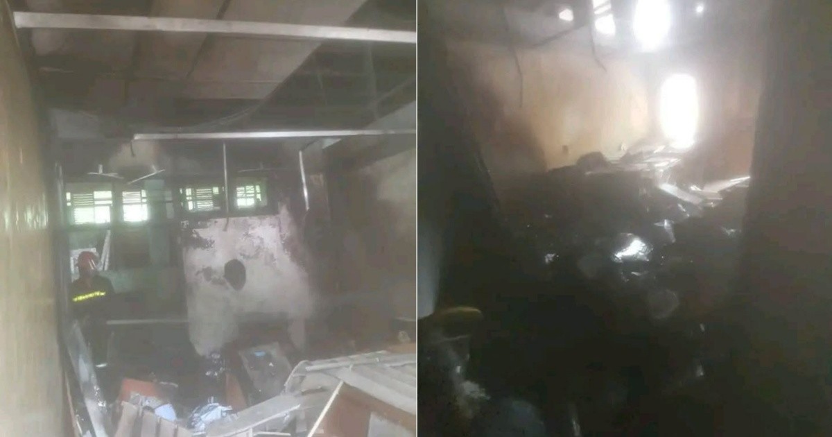 Incendio en hospital de Villa Clara: rápida acción de bomberos evita tragedia mayor