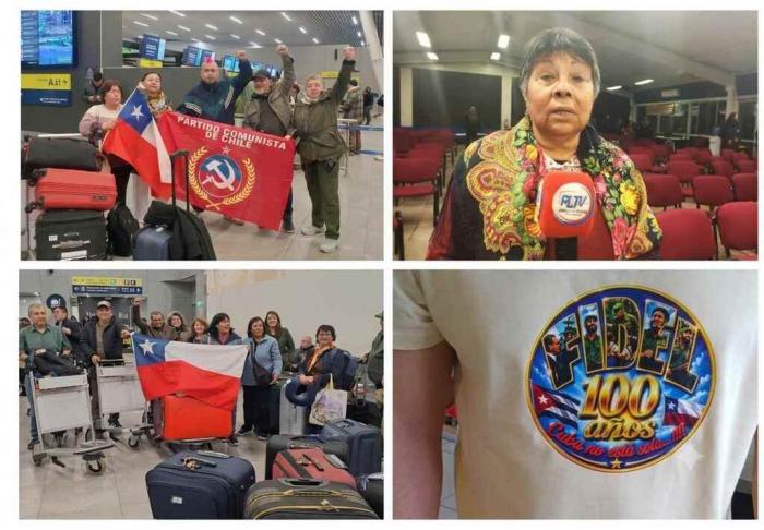 Más de 150 chilenos viajan a Cuba para conmemorar el centenario de Fidel Castro
