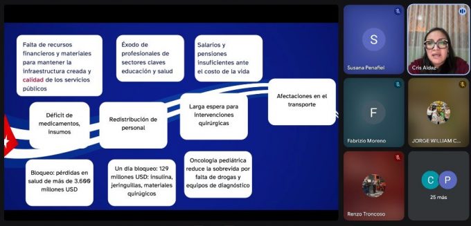 Organizaciones ecuatorianas resaltan el impacto humanitario del bloqueo a Cuba