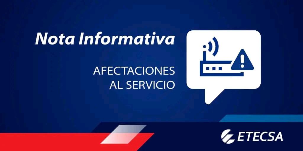 ETECSA informa sobre corte de fibra que afecta pagos en Nauta