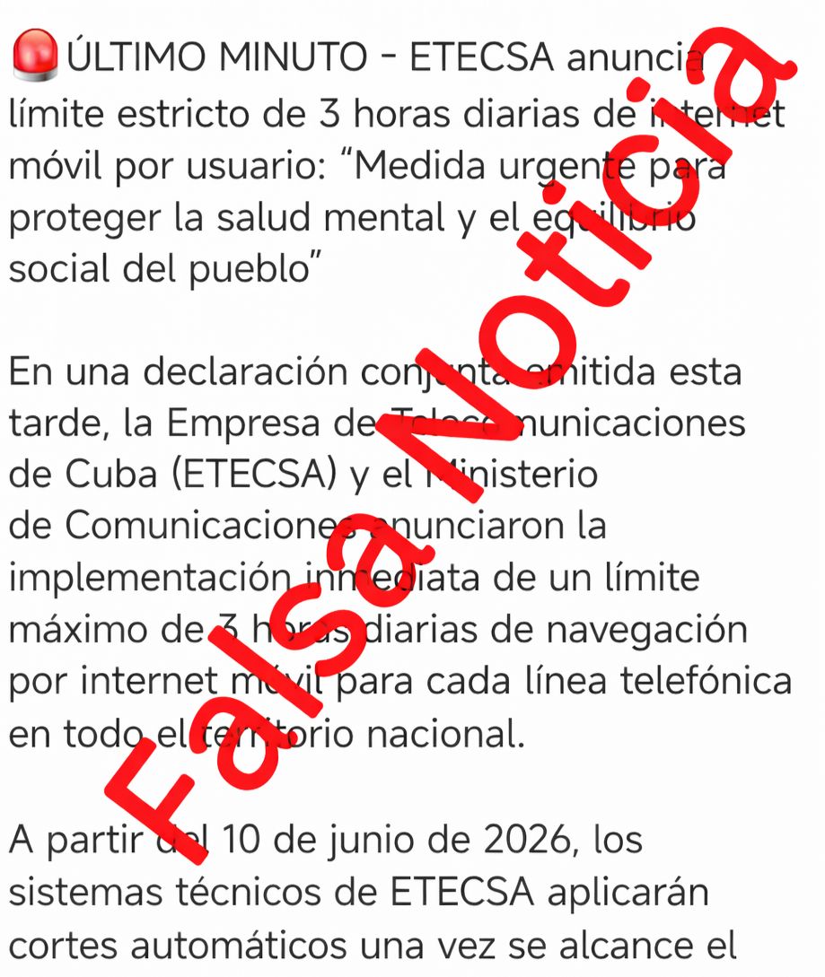 Ministerio de Comunicaciones de Cuba desmiente rumores sobre restricción de internet móvil